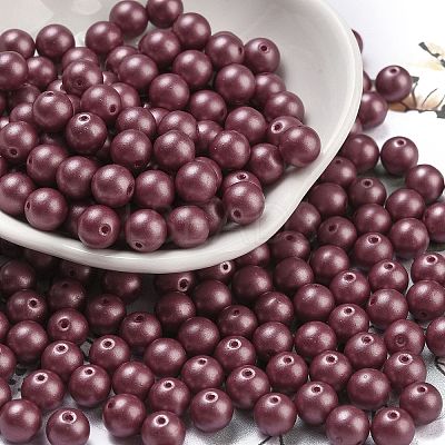 Baking Paint 3/0 Glass Seed Beads SEED-A034-02E-1
