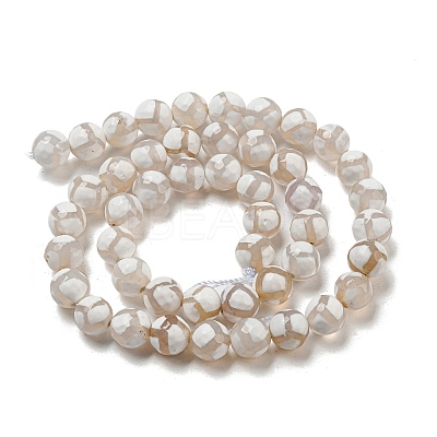 Tibetan Style dZi Beads Strands G-P526-D05-01-1