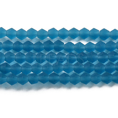 Imitate Austrian Crystal Frosted Glass Beads Strands EGLA-A039-T3mm-MD01-1