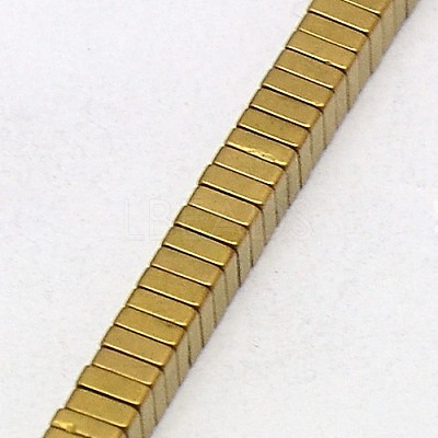 Electroplate Non-magnetic Synthetic Hematite Heishi Beads Strands G-J171B-3x3mm-06-1