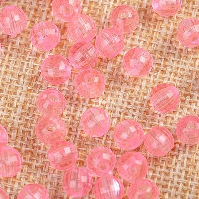 Transparent Acrylic Beads TACR-NH0001-F-06-1