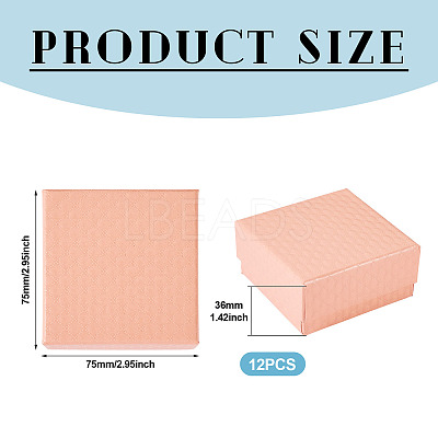 Rhombus Textured Cardboard Gift Storage Boxes CON-TAC0010-03B-05-1