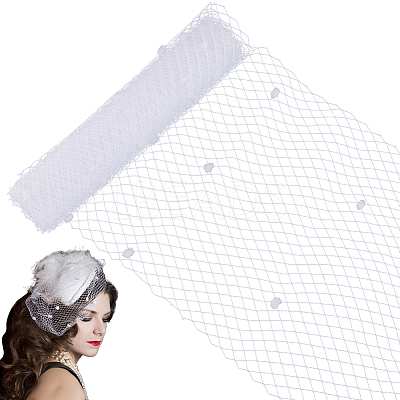 Elastic Polyester Deco Mesh Ribbons DIY-GF0009-01B-1