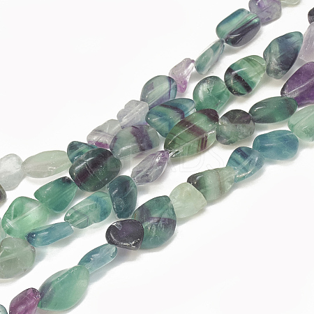 Natural Fluorite Beads Strands G-S302-26-1