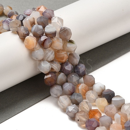 Natural Botswana Agate Beads Strands G-K382-A14-02-1