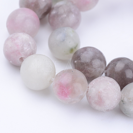 Natural Lilac Jade Beads Strands X-G-Q462-8mm-29-1