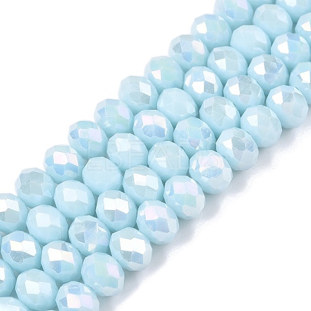 Electroplate Glass Beads Strands LS-EGLA-A044-P8mm-B06-1