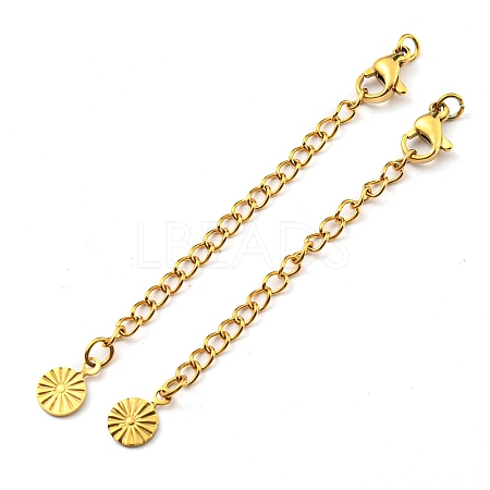 304 Stainless Steel Curb Chain Extender X-STAS-G310-09G-1