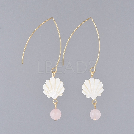 Shell Dangle Earrings EJEW-JE03757-06-1