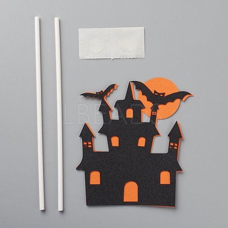 DIY Halloween Theme Paper Cake Insert Card Decoration DIY-H109-30-1