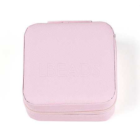Square PU Leather Jewelry Set Box PAAG-PW0012-05B-1