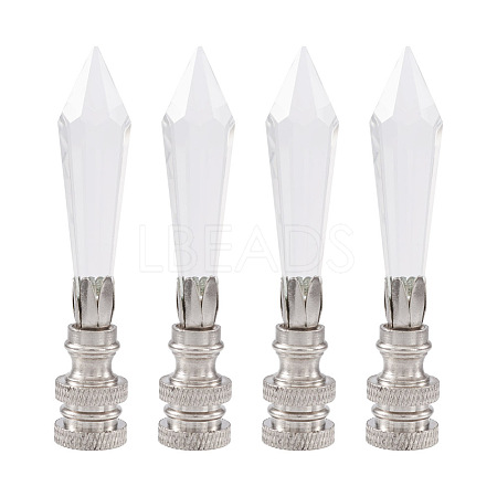 Spritewelry 4Pcs Glass Lampshade Decorations AJEW-SW0001-03P-1