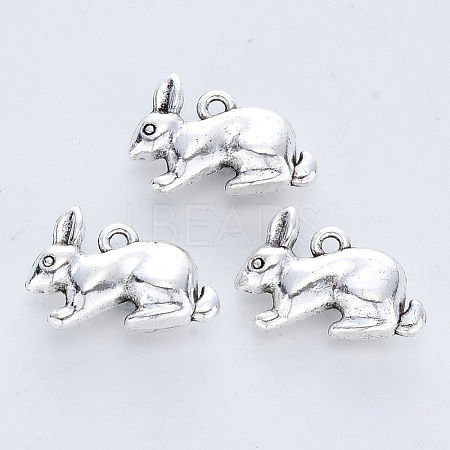 Tibetan Style Alloy Pendants TIBE-R316-017AS-RS-1