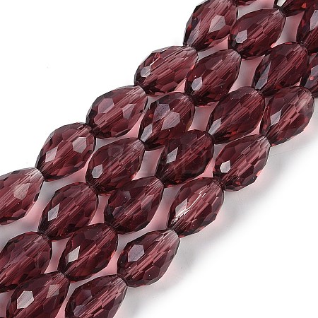 Transparent Glass Beads Strands EGLA-N013-T10mm-D03-1