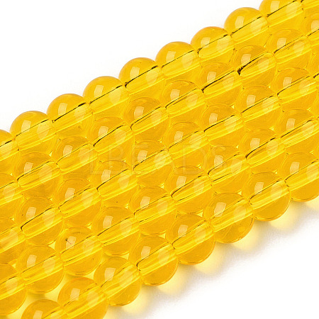 Transparent Glass Beads Strands GLAA-T032-T4mm-11-1