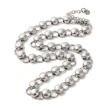 Non-Tarnish Handmade 304 Stainless Steel Necklaces NJEW-Q333-02C-02-1