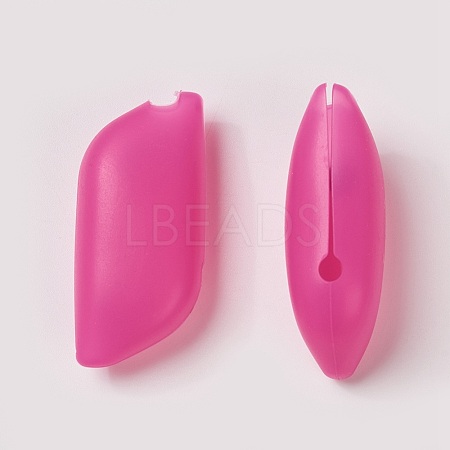 Silicone Portable Toothbrush Case X-SIL-WH0001-04-1