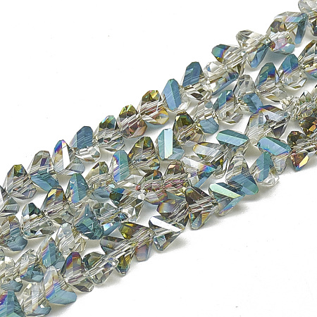 Electroplate Glass Beads Strands EGLA-Q103-A05-1