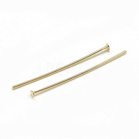 Brass Flat Head Pins KK-T032-092G-1