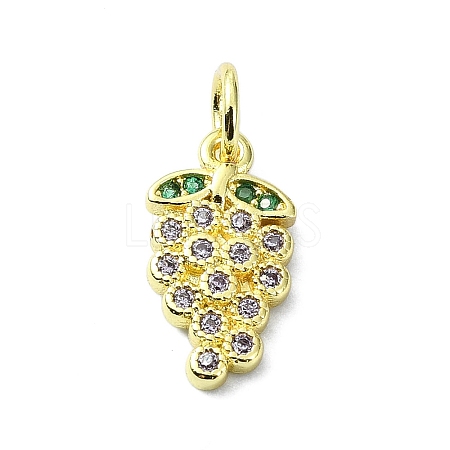 Brass Micro Pave Cubic Zirconia Pendants KK-H475-17G-01-1