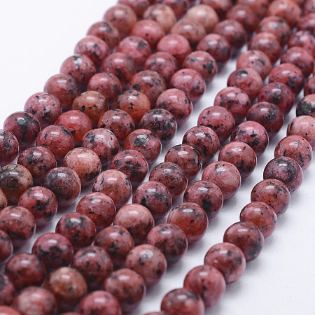 Natural Larvikite Beads Strands G-E443-A19-1