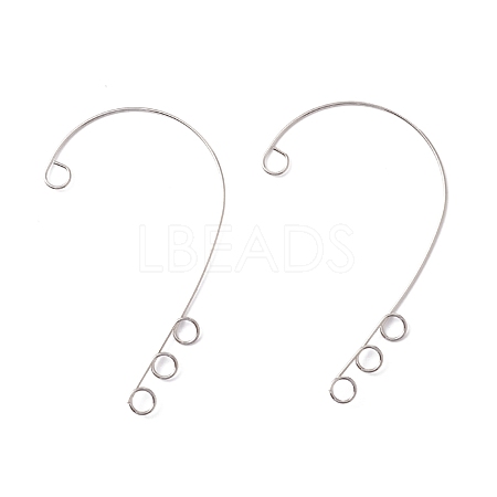 316 Stainless Steel Ear Cuff Findings STAS-H148-01P-1