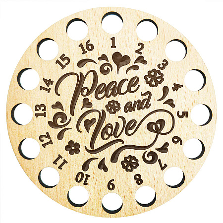 16-Position Wood Embroidery Thread Storage Trays TOOL-WH0056-034-1
