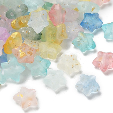 Gradient Color Transparent Acrylic Beads X1-OACR-M023-04B-1