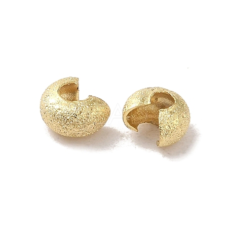 Brass Crimp Beads Covers FIND-Z039-07A-G-1