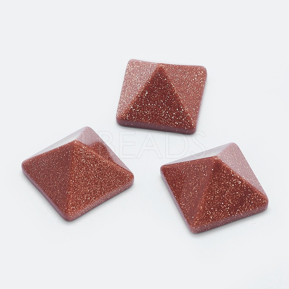 Synthetic Goldstone Cabochons - Lbeads.com