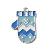 Winter Theme Alloy Enamel Pendants ENAM-M002-05K-P-1