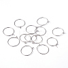 Brass Earrings Hoops X-EC067-1NF-4