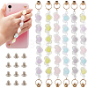 6Set 6 Colors Plastic Frosted Heart Beaded Chain MOBA-PH0001-09-1