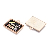 Back to School Alloy Enamel Pendants ENAM-Q004-01KCG-03-2