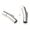Tarnish Resistant 304 Stainless Steel Bayonet Clasps X-STAS-I013-6mm-3