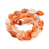 Natural Agate Carved Beads Strands G-H024-B01-01-3