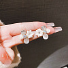 Flower Alloy Glass Stud Earrings FS-WG2DF47-06-1