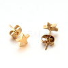 304 Stainless Steel Ear Studs X-EJEW-P045-05G-1