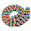Handmade Polymer Clay Beads Strands X-CLAY-N008-002C-2