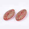 Horse Eye Plating Acrylic Beads PACR-Q102-225D-2