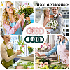8 Rolls 2 Colors Paper Floral Tape for Bouquet Stem Wrap AJEW-CN0005-47-6