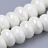 Glazed Porcelain Rondelle Beads PORC-Q219-15x9-F26-1