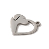 Non-Tarnish 201 Stainless Steel Pendants STAS-E211-09P-2