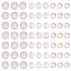 105Pcs 3 Styles Natural 4-Hole Freshwater Shell Buttons BUTT-TA0001-26-2