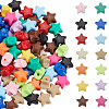 140Pcs 14 Colors Luminous Opaque Acrylic Beads SACR-SC0001-50-6