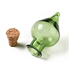 Teardrop Glass Cork Bottles Ornament AJEW-A039-01G-2