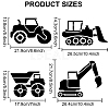 MAYJOYDIY US 1 Set Engineering Vehicle PET Hollow Out Drawing Painting Stencils DIY-MA0001-31-2