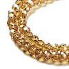 Electroplate Transparent Glass Beads Strands LS-EGLA-A035-T3mm-A04-3