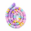 Handmade Polymer Clay Beads Strands CLAY-N008-008M-4
