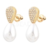 316L Surgical Stainless Steel Micro Pave Cubic Zirconia Stud Earrings for Women SA-CBA2DC8-03G-2